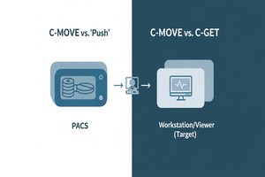 C-MOVE vs. C-GET Unpacking DICOM's Data Retrieval Commands - Created by PostDICOM